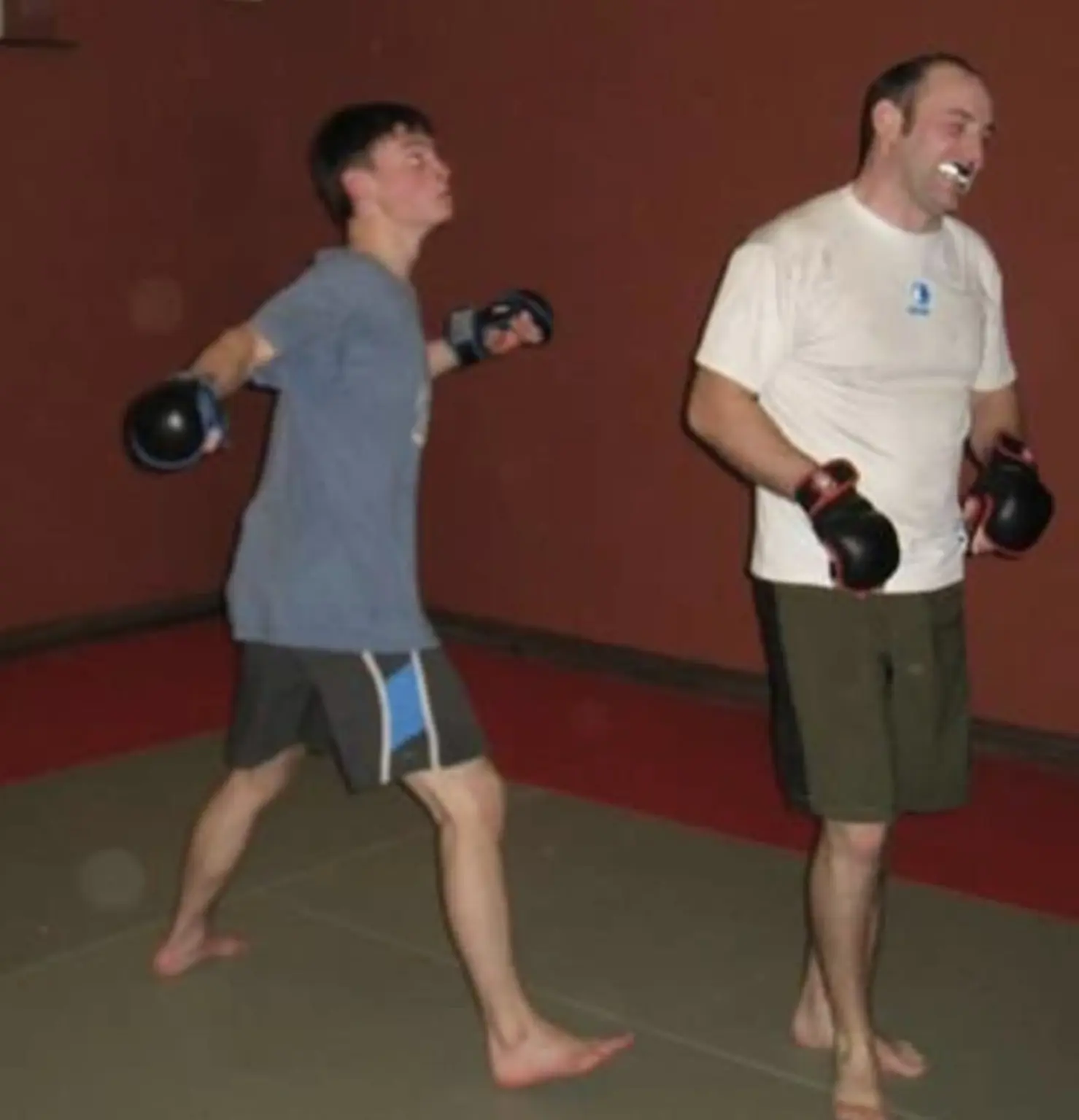 Early Strange Wolves sparring session