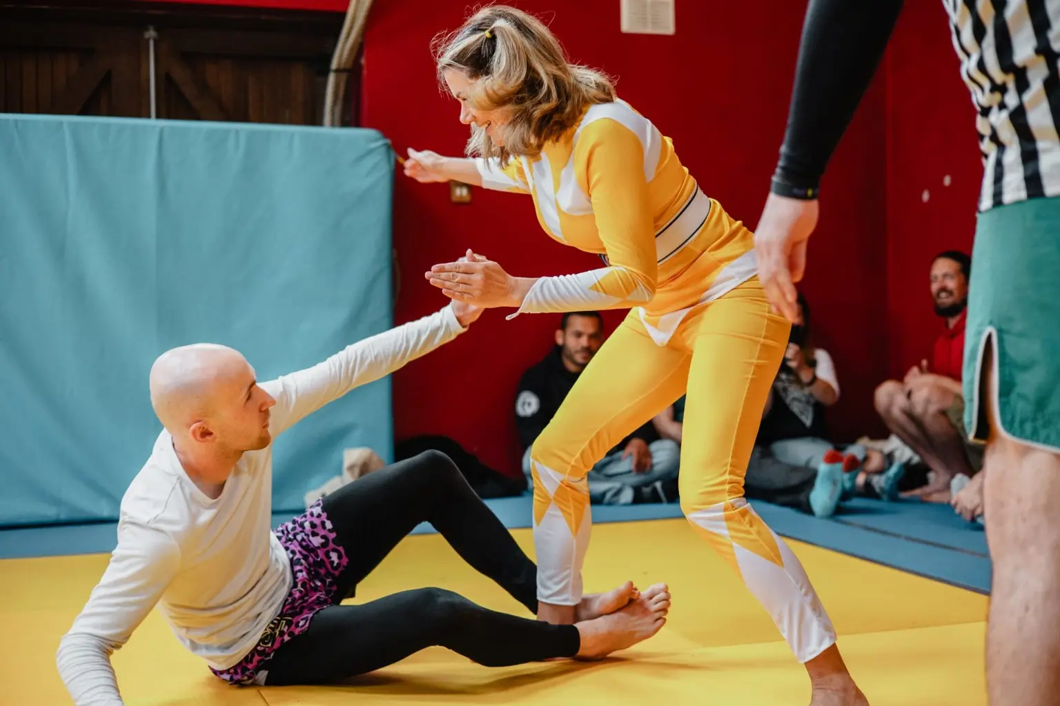 A live Strange Wolves grappling demonstration